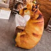 Pushiondecorative Kissen 3D Sitting Dog geformt plüschig lebensechter Schäferhund Husky Hound Shar Pei Fleckgefüllte Kinder Erwachsene Kollektion 5304663