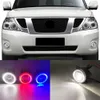 2 funzioni per Nissan Patrol 2005 - 2016 2017 2018 LED AUTO DRL Daytime Running Light Car Angel Eyes Fog Lamplight Foglight