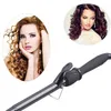 Ferro arricciatura con tormalina rivestimento in ceramica capelli curling bacchetta con la tacchetta isolata anti-scottata capelli isolati parrucchiere bigodino bigodino waver maker 211224