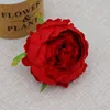 9cm round peony head decorative high quality wedding DIY flower arch wall simulation silk camellia rose