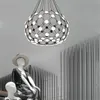 Lampes suspendues Pièces d'échecs modernes LED Lumières Loft Décor Lampe Luminaire Abat-jour Acrylique Salon Chambre Luminaires