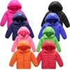 Baby Down Coat Autumn Winter Boys Girls Cotton Thick Windbreaker Children Casual Outwear Hooded Light Jackets 211203