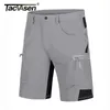 TACVASEN Men Summer Outdoor Shorts Quick Dry Knee Length Hiking Fishing Running Lightweight Multi-Pockets Workout 210712