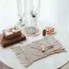 Mats & Pads Natural Tassel Placemat Cotton Crochet Bohemian For El Restaurant Decoration Handsome