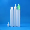 100 Sets/Lot 15ml UNICORN Plastic Dropper Bottles With Crystal Caps & Long Thin Drop Tips Wide Mouth Easy Filling PE Liquid Oil Juice Liquide 15 mL