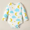 Aankomst verkoop lente en herfst 3-pack babywolk bodysuits set meisje jongen kleding 210528