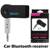 Universal 3.5mm Bilmonteringssats A2DP Trådlös FM Bluetooth-sändare AUX Audio Music Receiver Adapter Handsfree med MIC för telefon MP3 Retail Box