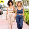 Seamless Fitness Clothing Snake Print Sport Suit Gym Outfit Yoga Set Workout Clothes for Women swear Bra Leggings 210802