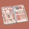 Manicure set huishoudelijke pedicure sets nagelklipper roestvrij staal professionele nagelsgereedschap met reiskastkit