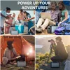USA Stock FlashFish 300W Solaratorer Batteri 60000mAh Portable Power Station Camping Primerbar batteri laddas, 110V USB-portar för CPAP A43
