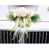 Kyunovia Wedding Car Accessory Car Roof Tail Simulation Decoration Wedding Car Decoration Flower KY131 Y200104