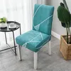 Kleurrijke Spandex-stoelhoezen Verwijderbare stoelen Cover Stretch Dining Seat Elastic Slipcover voor bruiloften Banket Party Hotel