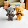 Qixi Festival Alla hjärtans dag Plysch Hängsmycke Siamese Teddy Bear Bow Slips Bär Bag Tillbehör Tillbehör Små presentdocka Keychain 230 U2