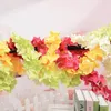 Decorative Flowers & Wreaths 2M Artificial Flower Vine Silk Rattan Wisteria Wreath Romantic Wedding Decoration Party DIY Craft