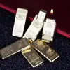 Isqueiros Acessórios de Cigarro Moda Gold Bar Torch Forma Butano Gas Gas Light Inventory Atacado
