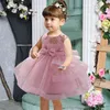 2021 Toddler Ceremony 1st Birthday Dress For Baby Girl Clothing Sequin Princess Dresses Baptism Gown Girls Party Wedding Dress G1129