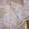 Voiles de mariée Voile de mariage cathédrale de luxe, deux couches avec appliques en dentelle, peigne à longue section, accessoires