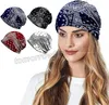 Coton Unisexe Bandanas pour sports Hijab Casquettes Fashion Print Headwear Bandeau Cold Gouvernement Chemo Cap Tapis Cheveux Perte Bonnet Nightcap