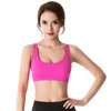 Reggiseno sportivo per fitness da donna Push Up Solid Cross Back Yoga Corsa Palestra Allenamento Allenamento Femme Biancheria intima imbottita Crop Top Donna