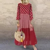 Women's Bohemian Ruffle Sundr2021 Zanzea Summer SleeveFloral Impresso Maxi Long Drcasual Solta Tanques de Partido Vestido X0529