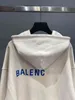 Balencigas Mens Hoodies Italy Märke B: s höga främre bakre tryckta aprikos Small Letter Paris samma par tröja unisex 9wut