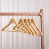 Wooden Hanger Multifunctional Adult Thickened Non Slip Hangers Home Wardrobe Drying Clothes Storage Rack SEAWAY CCD13166