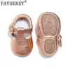 First Walkers Toddler Girl Shoes Genuine Leather Baby Moccasins Princess Hard Sole born Mary Jane T-bar 211022