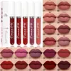 Cmaadu 18 läppglansfärg Matte flytande läppstift Vattentät naturliga långfallna velvetiner Makeup Lipgloss Gratis Ship 1200