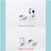 Jewelrysterling Sier Earrings Simple Smooth Round Trend Men Women Boys Girls Ear Jewelry Hoop & Hie Drop Delivery 2021 Qskdy
