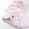 Cute Baby Anti-Kick Sleeping Bag Cotton Envelope Blankets Cartoon born Swaddle Wrap 211105