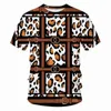 T-shirt da uomo con stampa digitale estiva T-shirt Fashion Trend Folk-custom Girocollo T-shirt manica corta T-shirt Designer Uomo Casual Hip Hop Skateboard Tshirt
