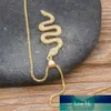 Nuovo design classico animale serpente ciondola collana pendente donna rame zircone gioielli di compleanno femminile alla moda regalo bijoux prezzo di fabbrica design esperto qualità