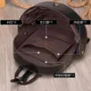 حقيبة Crazy Horse Leather Men Men Leather Propack Backpack Creative Beetle Cool Backpack305L