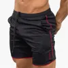 Short d'entraînement de gymnastique pour hommes, vêtements de sport décontractés, Fitness, entraînement, grille de course, short de compression à séchage rapide, Athletics231L