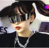 Ciência ficção engraçada engraçado óculos de proteção mulheres 2022 nova tendência vintage punk sunglasses homens festa de moda festa colorido tonalidades óculos