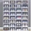 2021 Shoe Storage Boxes 36 Pack Clear Plastic Stackable -White Holders Racks Home & Organization