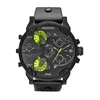 MENS Titta på DZ Quartz Outdoor Sport Army Watches Large Dial Calendar Leather Strap Relogio Masculino2226