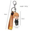 Cartoon Japanese Anime Detective Conan Character Keychain Environmental Rubber Key Charm Persona 5 For Anime Keyfob