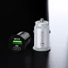 PD Fast Car Charger QC 3.0 Quick Charger Type-C USB Plug New Mini Size Power Adaptor For Iphone Samsung Fast charging 18W