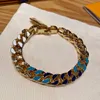 2021 mode hommes arc-en-ciel collier luxe pendentif colliers amour Bracelet pour homme ndesigner bijoux Bracelets avec BOX346k