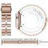 Drie Kralen Roestvrijstalen Strap voor Apple Watch Band 44mm 40mm 38mm 42mm Metal Polsband Armband Iwatch Series 6 5 4 3 Se Watchband Smart Accessoires