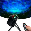 Stary Sky Projector LED Nachtlampje Oceaan Waving Lamp 360 Graden Rotatie Nebula Sfeer Sfeer Lichten voor Baby Kid Room IR-afstandsbediening of spraakbediening