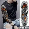 Big Flower Arm Tattoo Stickers Waterproof tillfälliga tatueringar på hela armen variation av valfria fullarm tatueringsklistermärken4389388