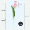 Presentes para mulheres 11 peças buquê de flores artificiais de tulipa de alta qualidade toque real hidratante para decoração de casamento flores decoração de casa garen