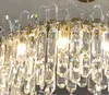 design crystal chandelier for living room bedroom decorative lamp LED round lighting