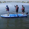 Aangepaste surfplank paddleboard isup opblaasbare update yoga verbreed water skateboard sup met veel d ringen