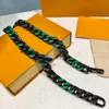 2022 Högkvalitativ varumärkesdesigner Smycken Ställer in Beacets för kvinnor Alloy Armband Halsband Mode Nature med Box Maikw9a