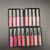 Brand Mini Lip Gloss matte lipgloss red pink brown nude liquid lipstick 4 colors 1.9ml*pc