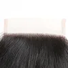 Virgin Brasilian Peruvian Indian Hair 4x4 Lace Closure Ocessed Body Wave Remy Human Hair Top stängningar Gratis Part Hårförlängningar