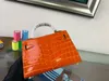 Bolsas de ombro populares mulheres bolsas casuais crocodilo grão de couro real mini sancelinhos dura shell cruzar os melhores preços à venda